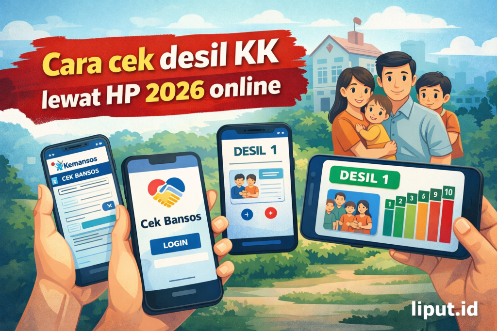 Cara cek desil KK lewat HP 2026 online