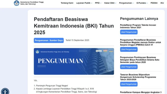 Beasiswa Kemitraan Indonesia 2026 Buka Peluang Dosen Lanjut S3 ke Luar Negeri