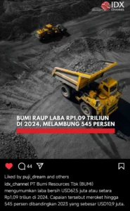 Bumi Resources Melesat: Saham BUMI Naik 7,38% Didukung IHSG Kuat 2,34% pada 14 April 2026