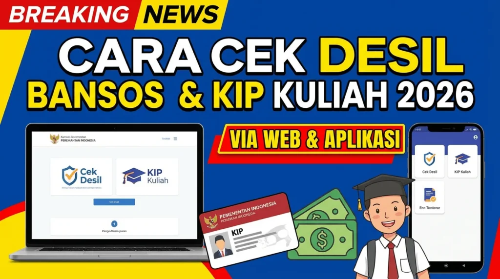 Cara Praktis Cek Bansos 2026 Online dengan NIK KTP dan Ketahui Status Desil Anda