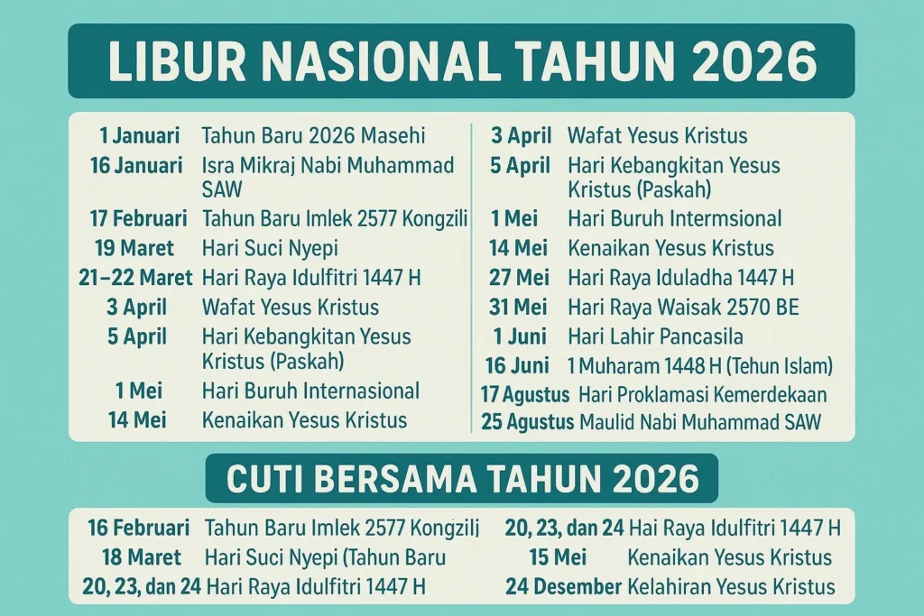 Idul Adha 2026: Jadwal Resmi, Cuti Bersama, dan Persiapan Libur Nasional