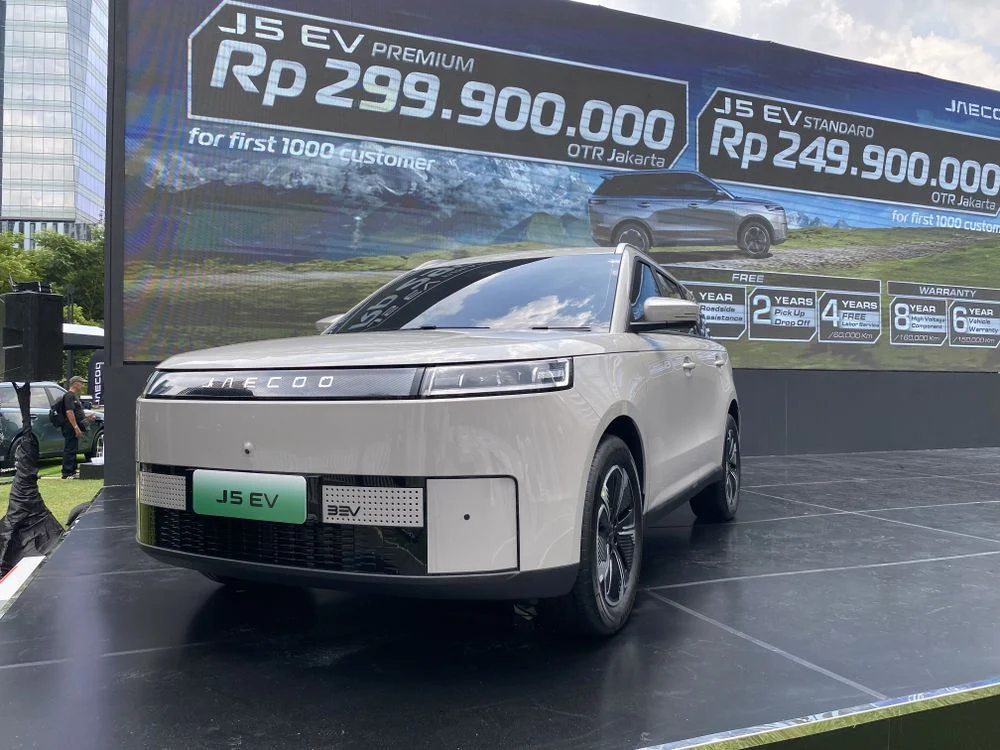 Jaecoo J5 EV Turun Harga, Kini Dijual Rp389 Juta dan Memimpin Penjualan Mobil Listrik Maret 2026