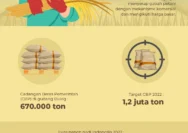 Mantan Janji Cadangan Beras Capai 5 Juta Ton, Stok Nasional Aman 11 Bulan ke Depan