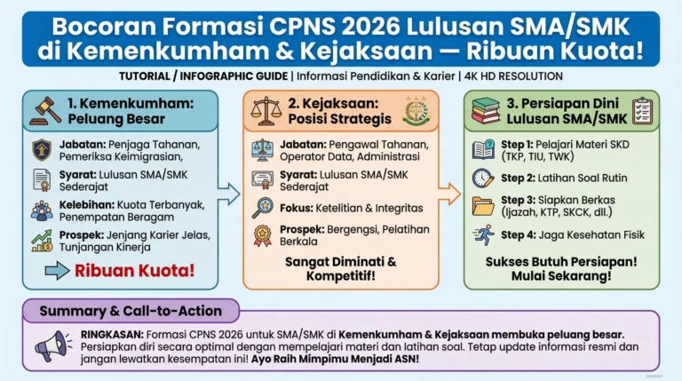 Peluang CPNS 2026: Formasi Khusus Lulusan SMA dan Fresh Graduate Buka Jalan Karier