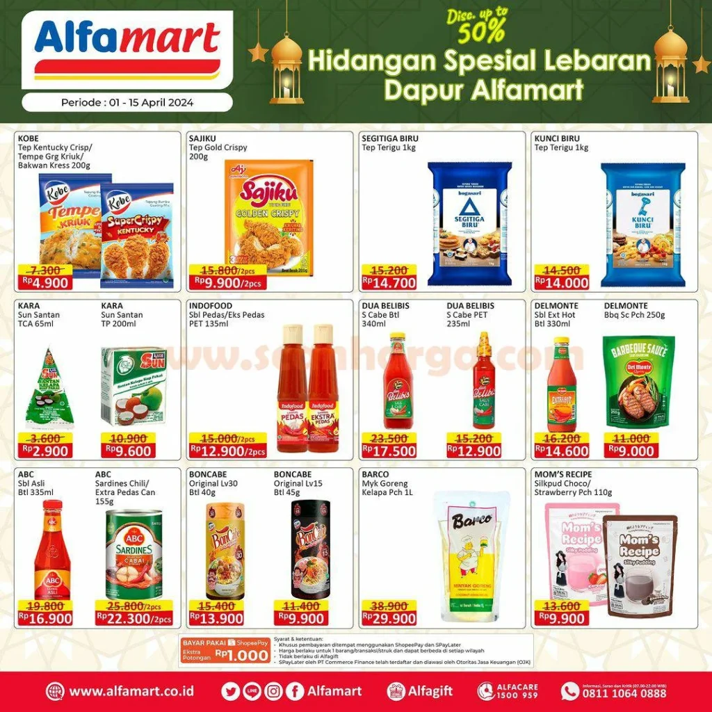 Promo Alfamart 4.4 April 2026: Diskon Hingga 50% dan Cashback Menarik, Belanja Hemat di Semua Platform