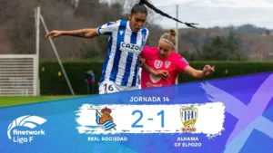 Real Sociedad Femenino Geliat, Menundukkan Alhama CF 5-1 dalam Laga Dramatis Liga F
