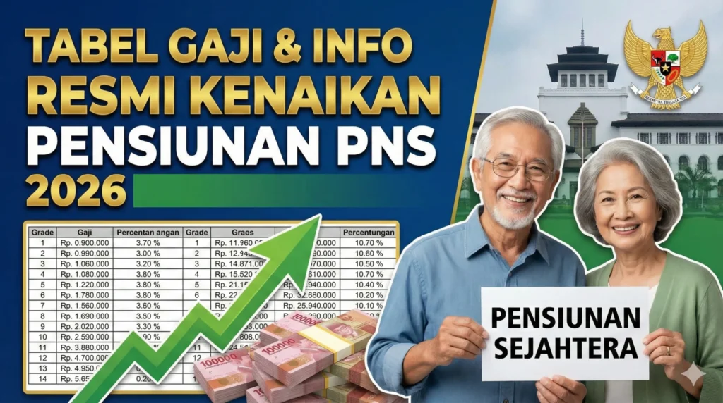 Rumor Kenaikan Gaji Pensiunan PNS 2026 Terungkap: Regulasi Masih Mengacu PP No 8/2024