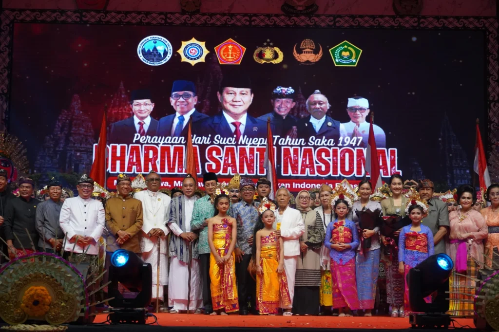 Spirit Gajah Mada Menggugah di Fragmentari "Nusantara Manunggal" pada Puncak Dharma Santi Nasional 2026