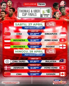 Thomas Uber Cup 2026: Jadwal Panas, Srikandi Indonesia Siap Gapai Podium Tertinggi