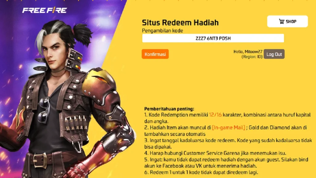 Tukar Kode Redeem Free Fire 2026: Daftar Lengkap & Cara Cepat Sebelum 19 April